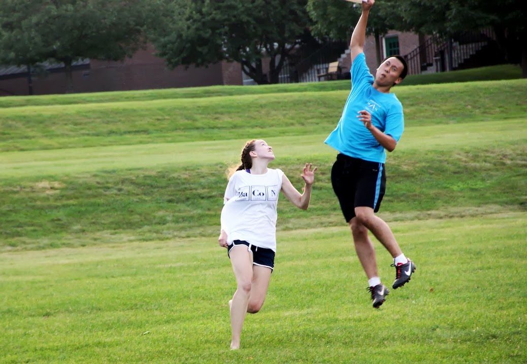 Photo of a frisbee game