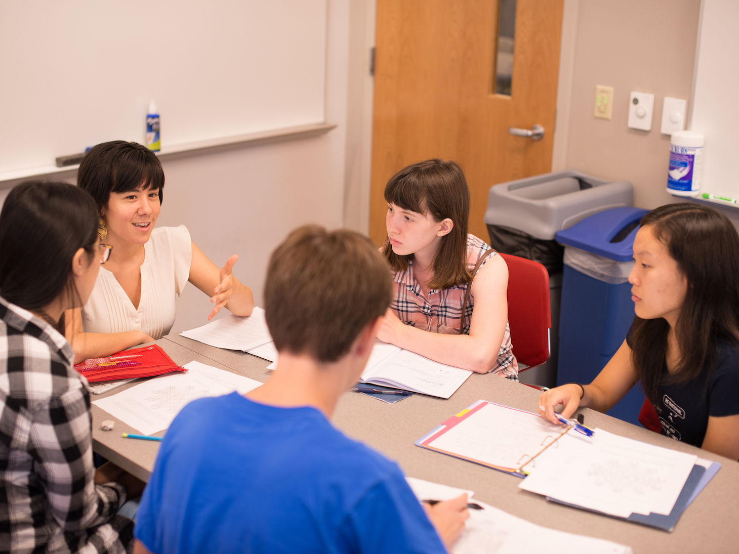 Photo of a Mathcamp class