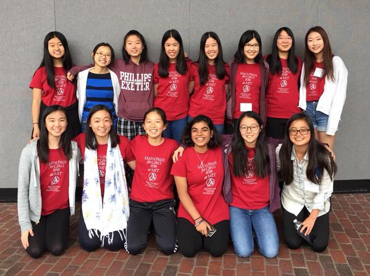 Photo of Mathcamp Alumnae at MPfG 2018