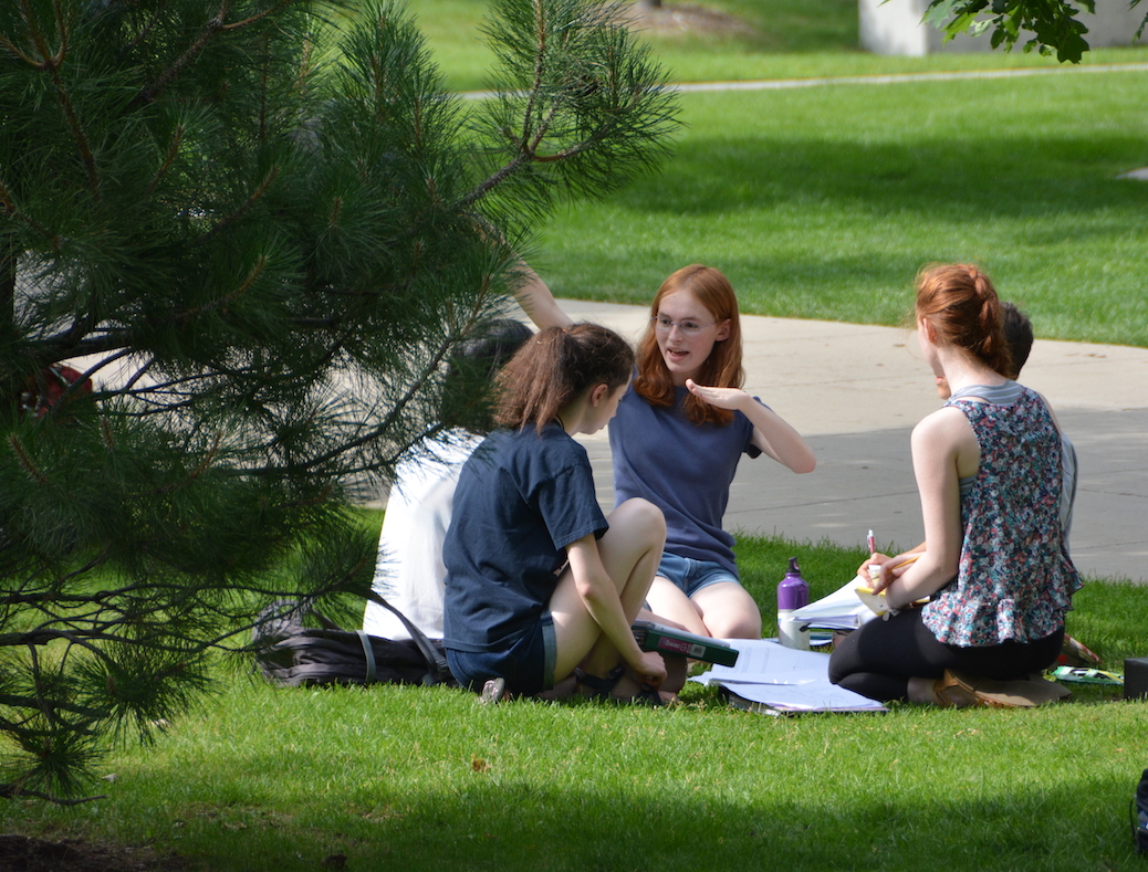 Photo of students at Mathcamp