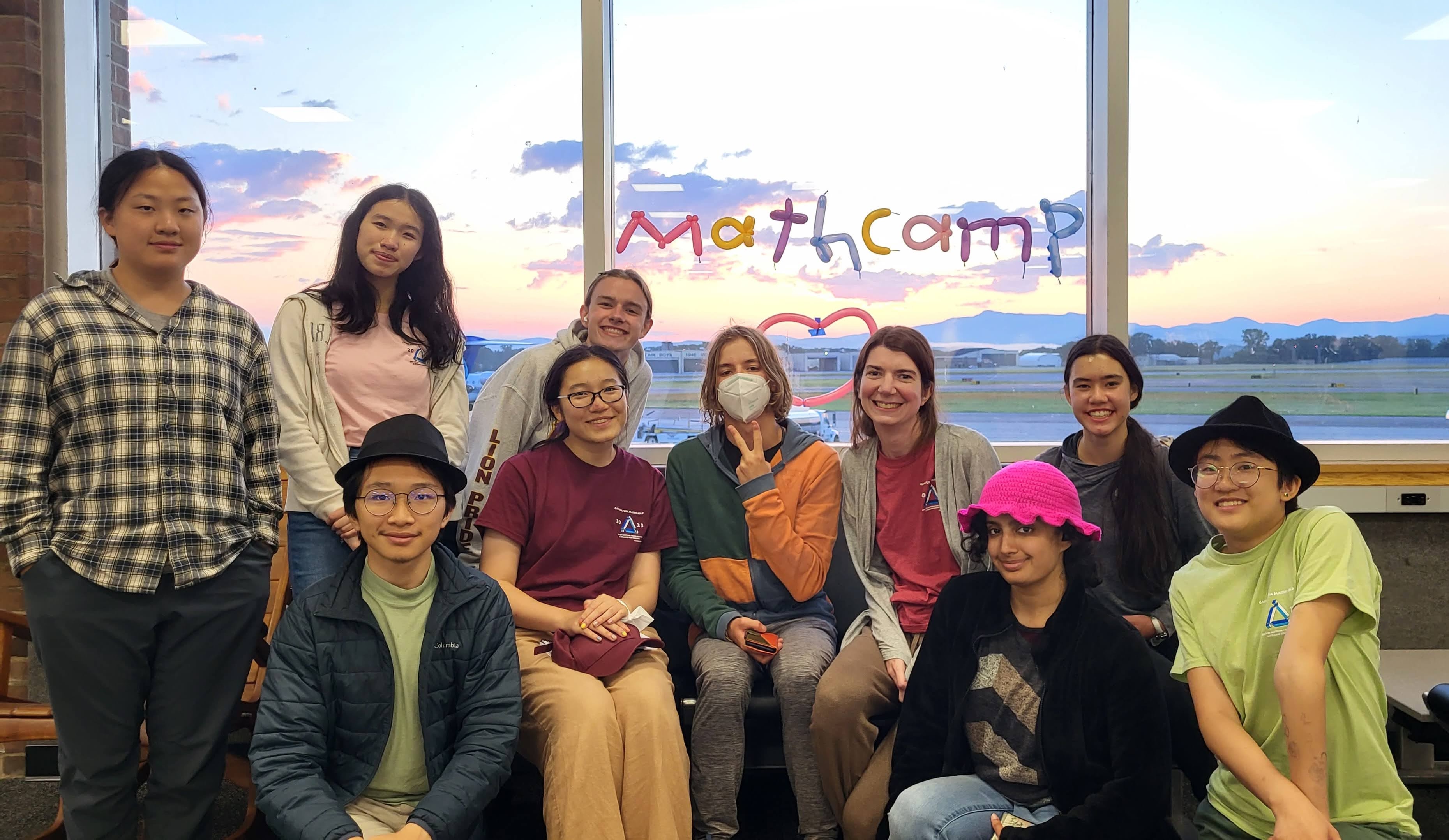 Photo of our last day at Mathcamp 2023